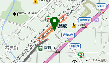 セブンイレブン ハートインJR倉敷駅南口店の地図画像