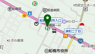 セブンイレブン 船橋市役所前店の地図画像