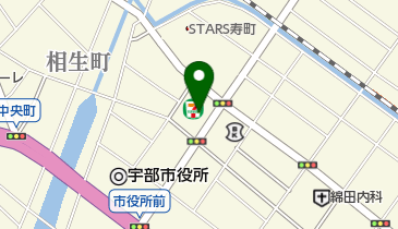 セブンイレブン 宇部寿町店の地図画像