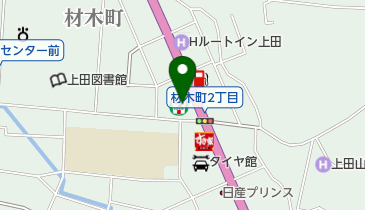 セブンイレブン 上田材木町店の地図画像