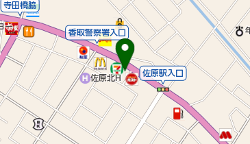 セブンイレブン 佐原北店の地図画像