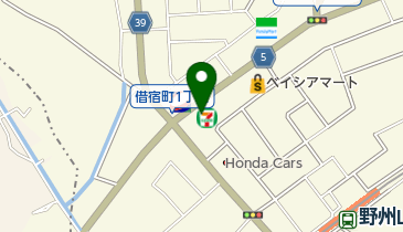 セブンイレブン 足利借宿店の地図画像