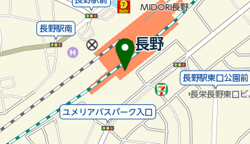 セブン銀行 MIDORI 長野 共同出張所の地図画像
