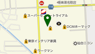セブン銀行 ヨークベニマル 名取西店 共同出張所の地図画像