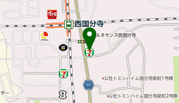 セブンイレブン 西国分寺駅前店の地図画像