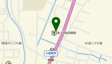 セブンイレブン 浅ノ川総合病院店の地図画像
