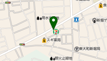 セブンイレブン 東大和向原4丁目店の地図画像