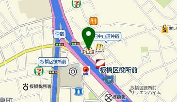 セブンイレブン 板橋区役所駅東店の地図画像