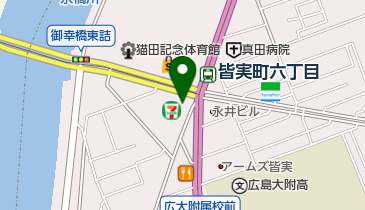 セブンイレブン 広島皆実6丁目店の地図画像