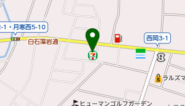 セブンイレブン 札幌西岡2条店の地図画像