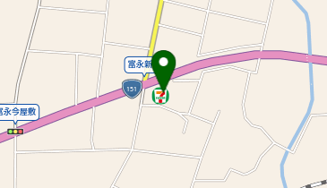 セブンイレブン 新城富永南店の地図画像