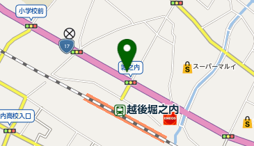 セブンイレブン 中越堀之内店の地図画像