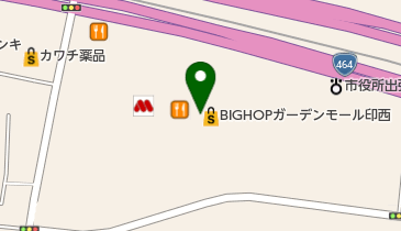 セブン銀行 BIG HOP ガーデンモール印西 共同出張所の地図画像