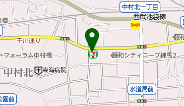 セブンイレブン 練馬中村北千川通り店の地図画像