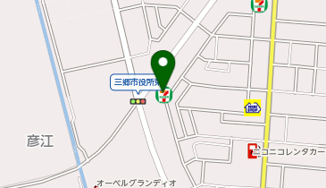 セブンイレブン 三郷市役所東店の地図画像