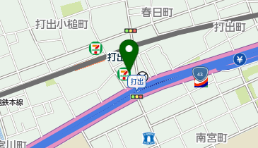 セブンイレブン 芦屋打出駅南店の地図画像