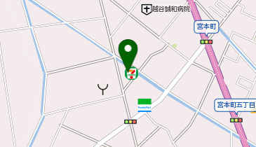 セブンイレブン 越谷谷中町4丁目店の地図画像