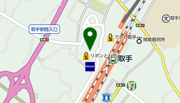 セブン銀行 リボンとりで 共同出張所の地図画像