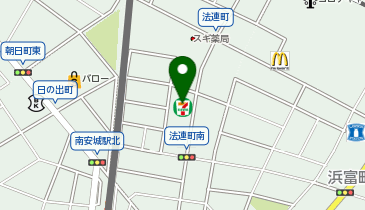セブンイレブン 安城法連町店の地図画像