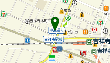 セブン銀行 野村證券 吉祥寺支店 共同出張所の地図画像