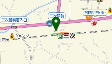 セブンイレブン キヨスクJR三次駅店の地図画像