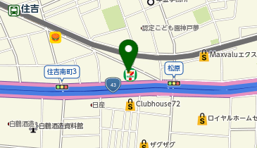 セブンイレブン 神戸住吉南町3丁目店の地図画像