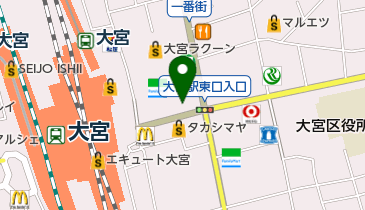 セブン銀行 野村證券 さいたま支店大宮東口店 共同出張所の地図画像