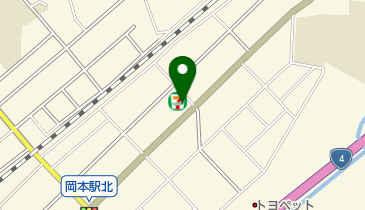 セブンイレブン 河内下岡本店の地図画像