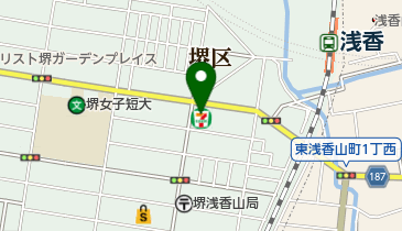 セブンイレブン 堺浅香山町3丁店の地図画像