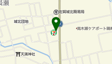 セブンイレブン 佐賀高木瀬東5丁目店の地図画像