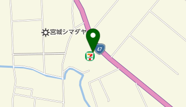 セブンイレブン 古川インター店の地図画像
