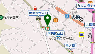 セブンイレブン 福岡大橋駅西店の地図画像