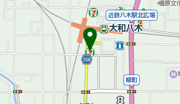 セブンイレブン 近鉄大和八木駅南口店の地図画像