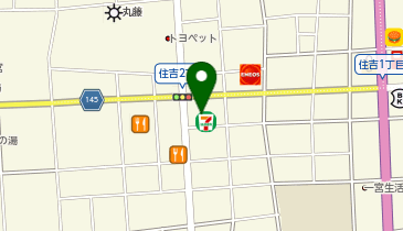 セブンイレブン 一宮住吉2丁目店の地図画像