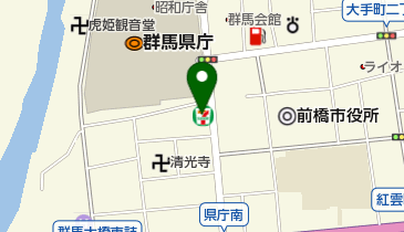 セブンイレブン 群馬県庁前店の地図画像