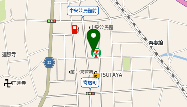 セブンイレブン 渋川東町店の地図画像