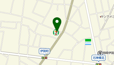 セブンイレブン 岡崎井田町店の地図画像