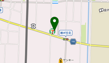 セブンイレブン 野々市高橋町店の地図画像