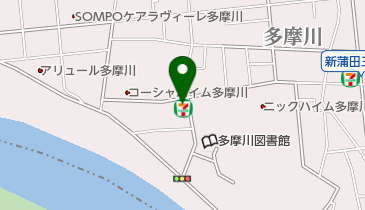 セブンイレブン 大田区多摩川2丁目店の地図画像