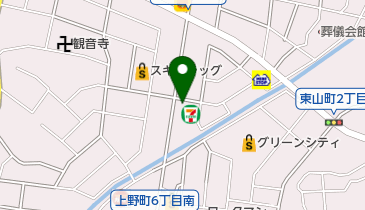 セブンイレブン 豊田市上野町店の地図画像