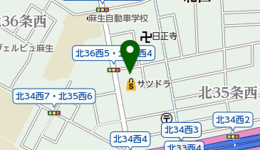 セブンイレブン 札幌北35条店の地図画像
