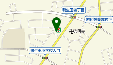 セブンイレブン 若松鴨生田店の地図画像