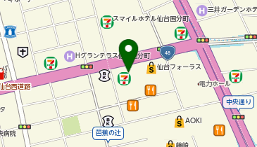 宮城県仙台市青葉区一番町のセブンイレブン一覧 - NAVITIME