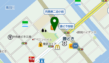 セブンイレブン 勝どき駅前店の地図画像