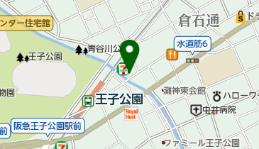 セブンイレブン 神戸水道筋6丁目店の地図画像