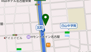 セブンイレブン 名古屋新栄1瓦町店の地図画像