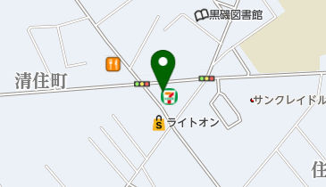 セブンイレブン 黒磯中央店の地図画像