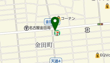 セブンイレブン 名古屋金田町店の地図画像