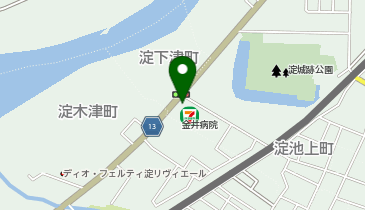 セブンイレブン 淀下津町店の地図画像