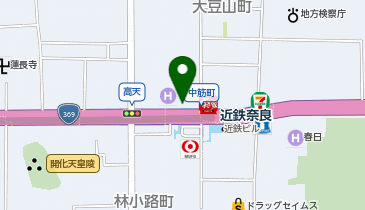 セブンイレブン 近鉄奈良駅西店の地図画像